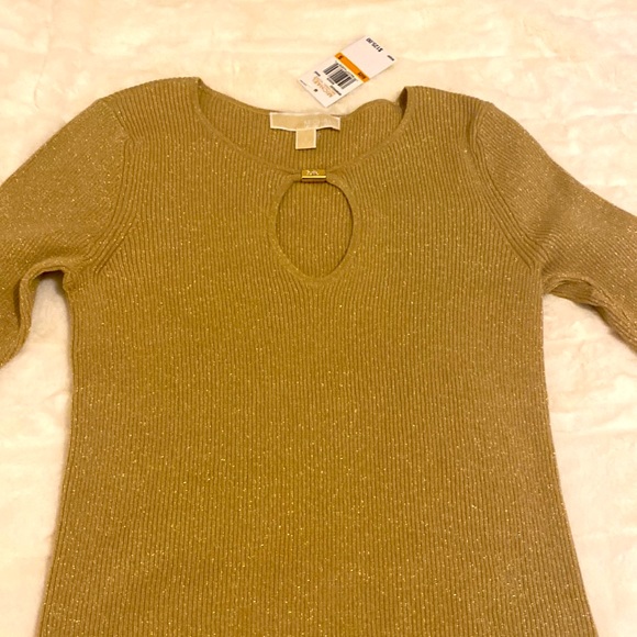 Gold shimmer sweater, Michael Kors NWT - Picture 14 of 15